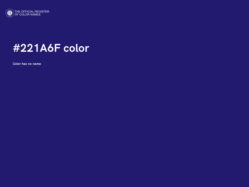#221A6F color image