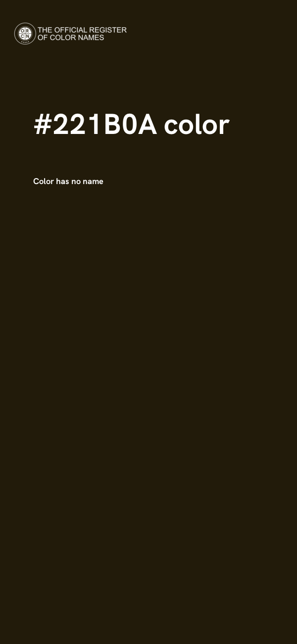 #221B0A color image