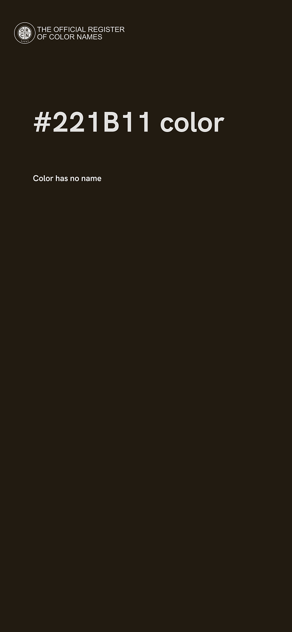 #221B11 color image