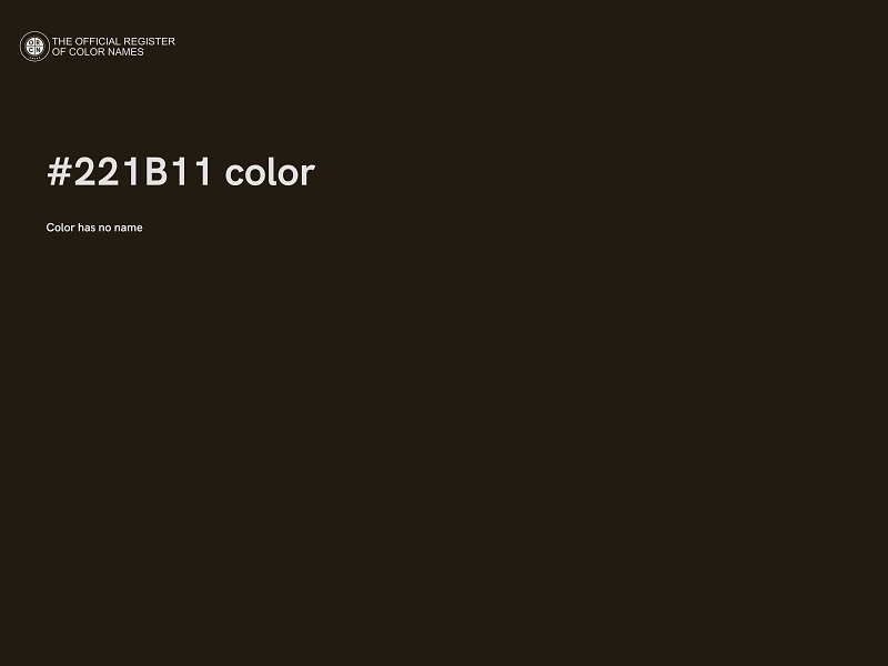 #221B11 color image