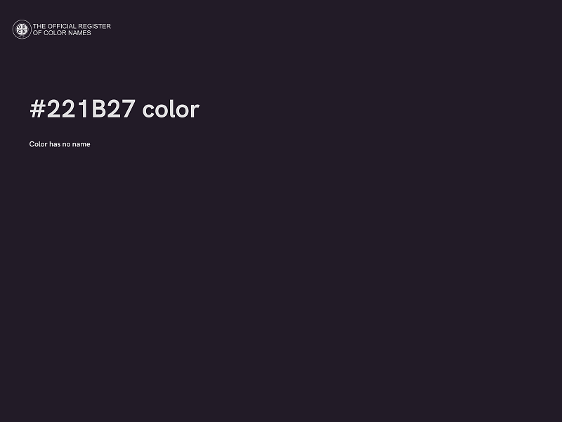 #221B27 color image