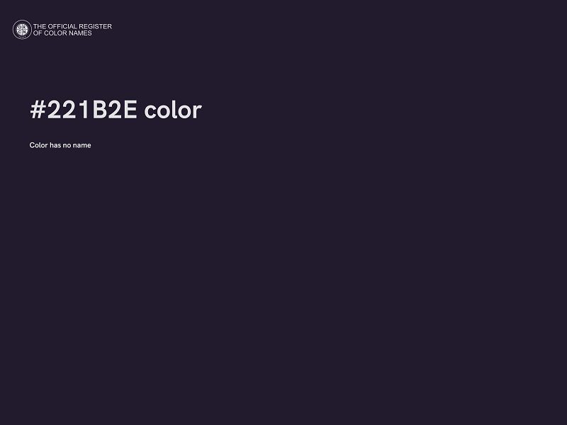 #221B2E color image