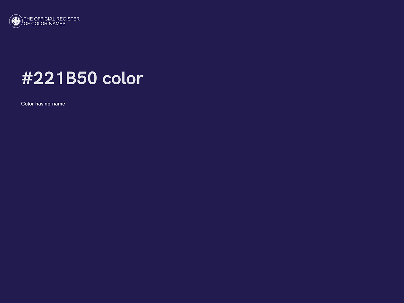 #221B50 color image