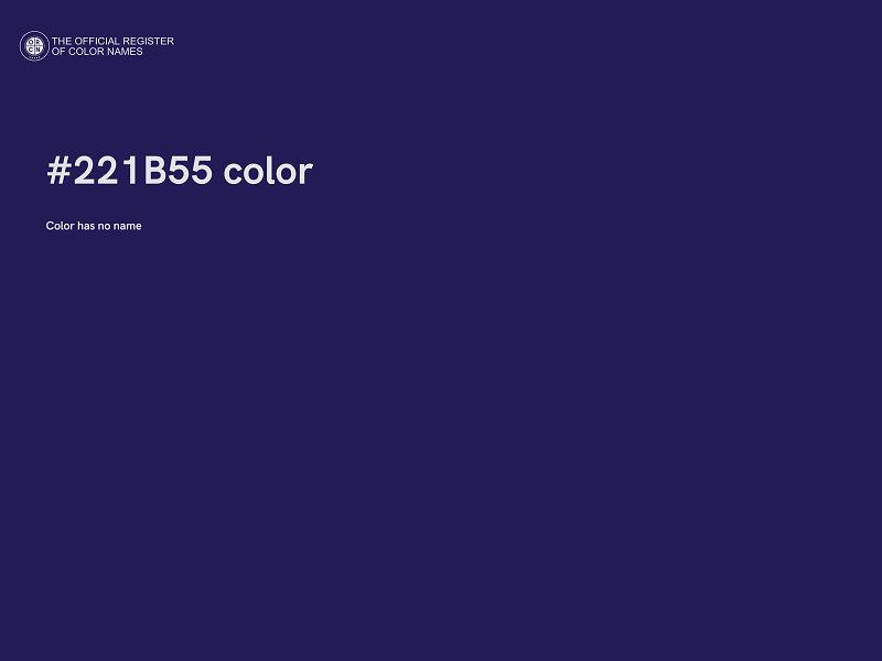 #221B55 color image