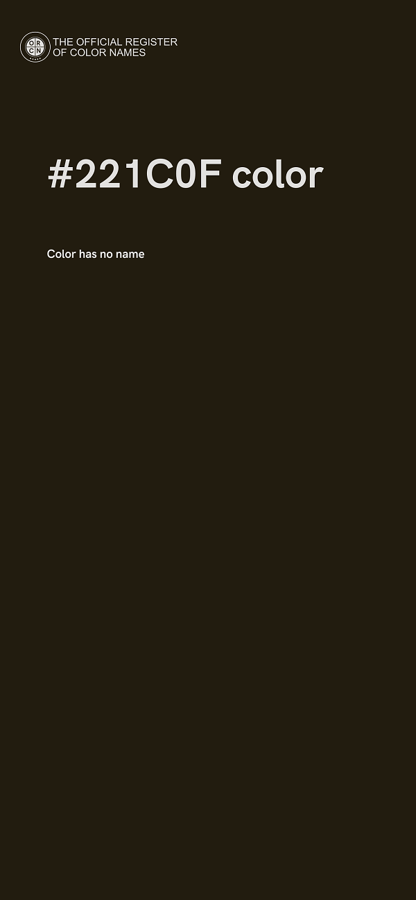 #221C0F color image