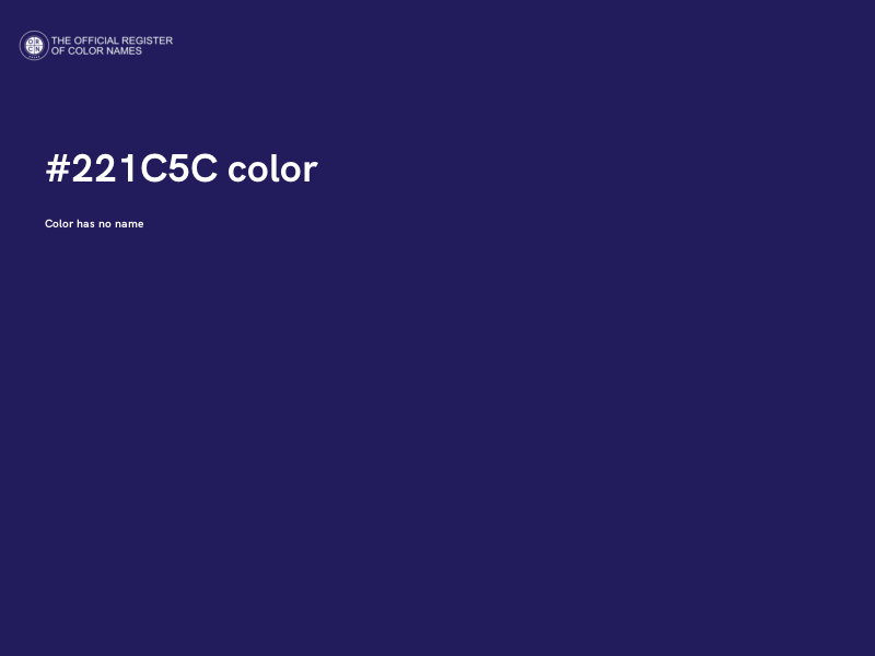 #221C5C color image