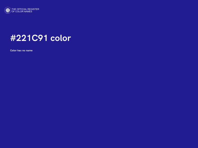 #221C91 color image
