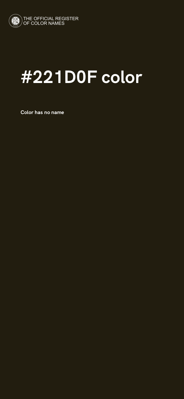 #221D0F color image
