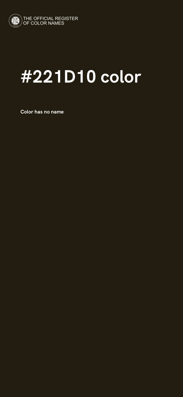 #221D10 color image