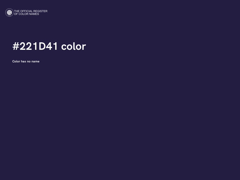 #221D41 color image