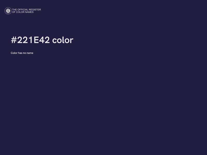 #221E42 color image