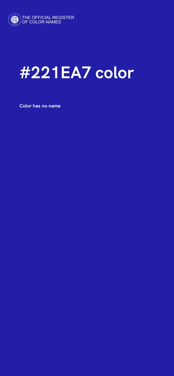 #221EA7 color image