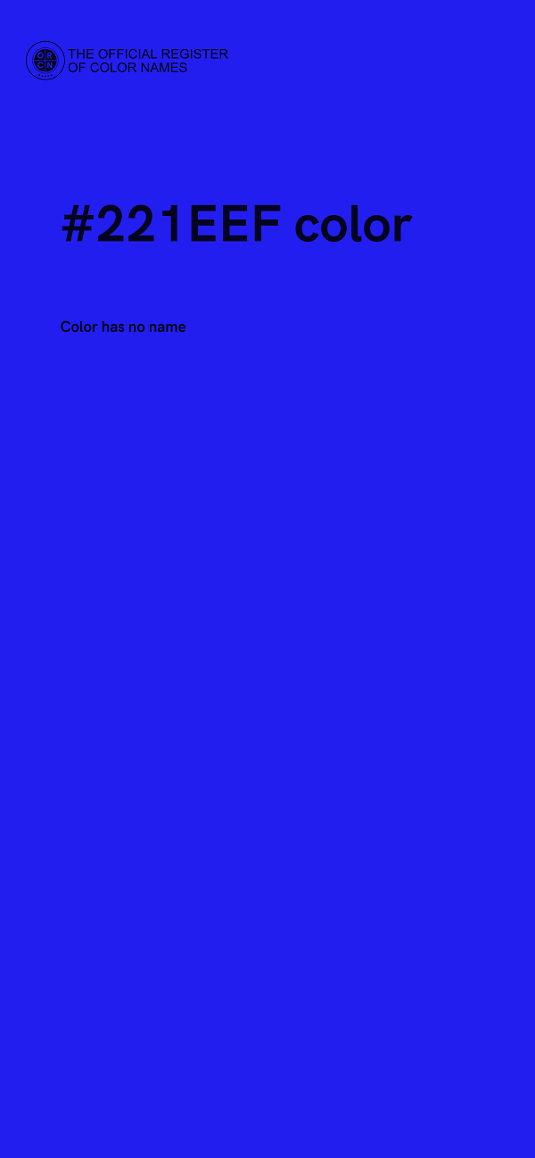 #221EEF color image