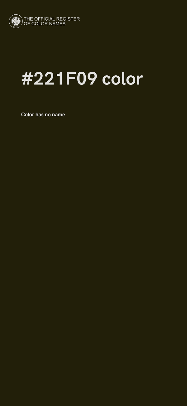 #221F09 color image