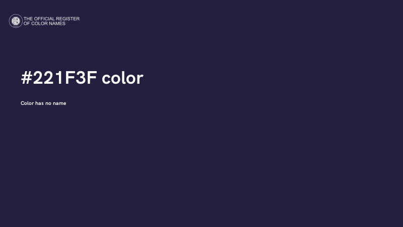 #221F3F color image