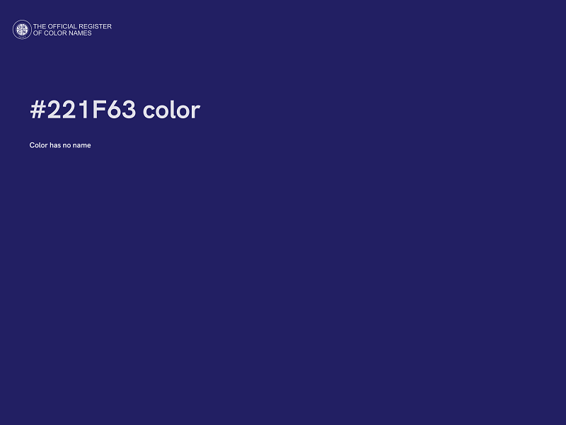 #221F63 color image