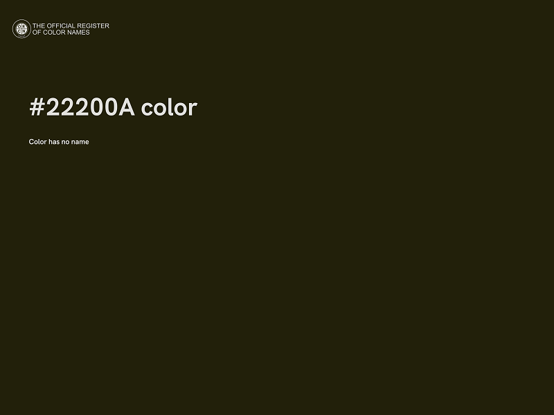 #22200A color image