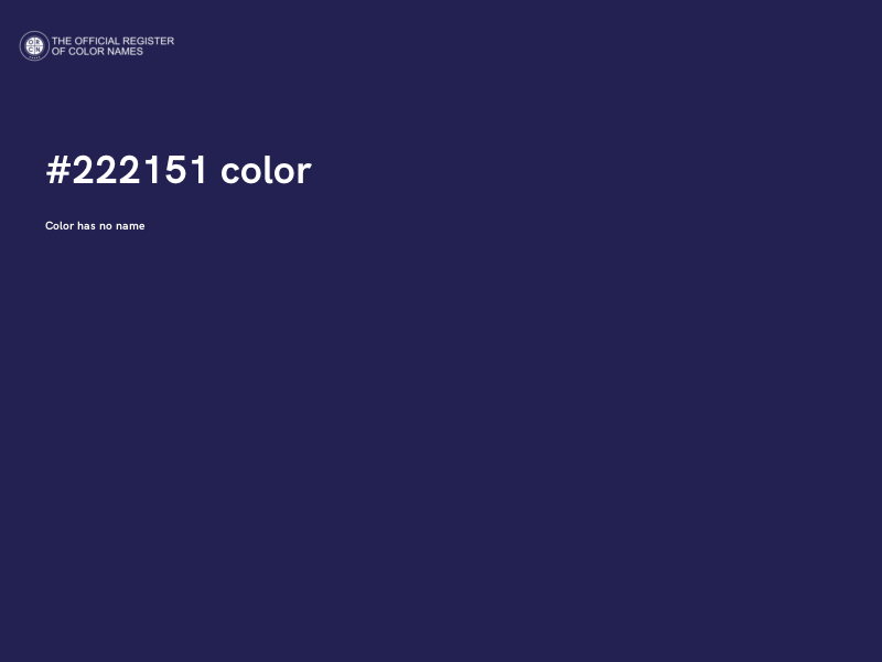 #222151 color image