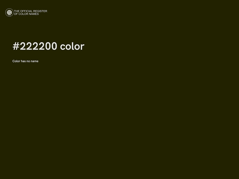 #222200 color image
