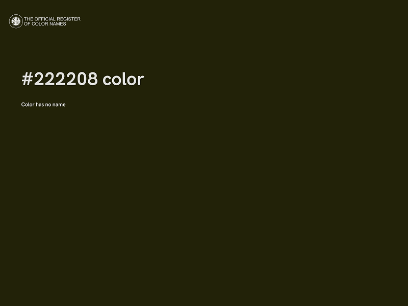 #222208 color image