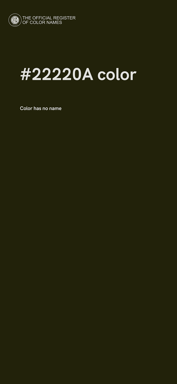 #22220A color image