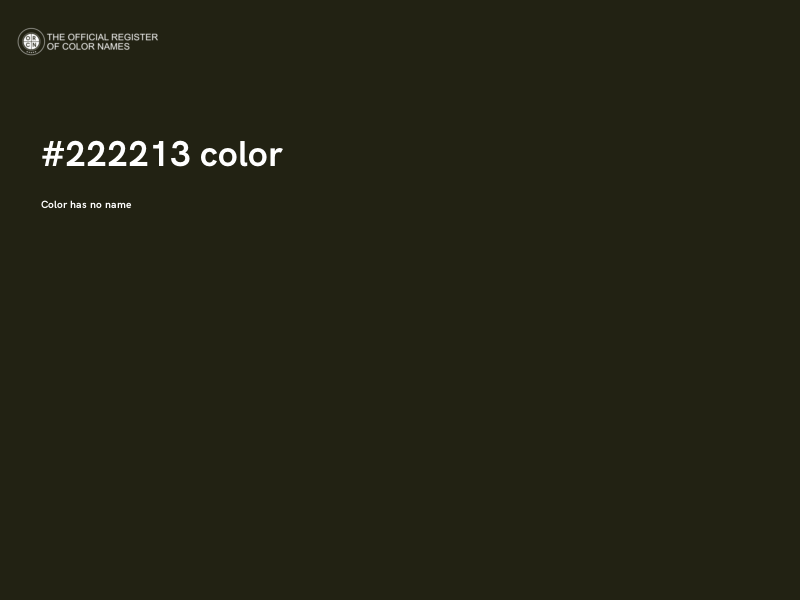 #222213 color image