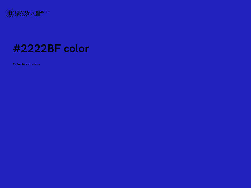 #2222BF color image