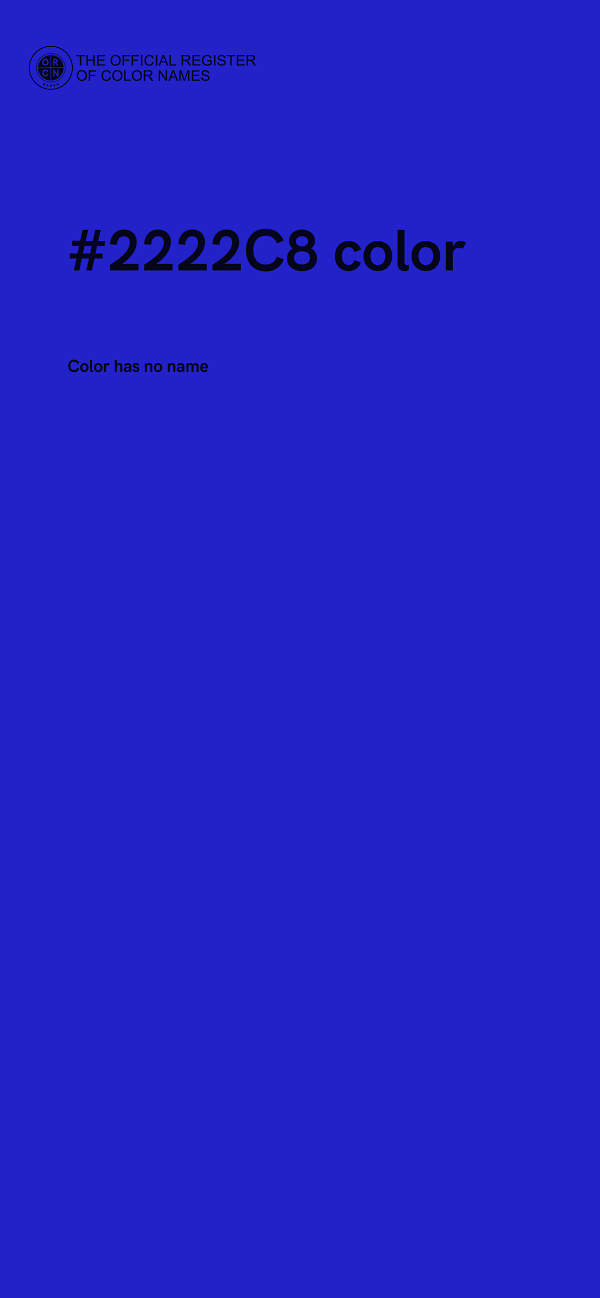 #2222C8 color image