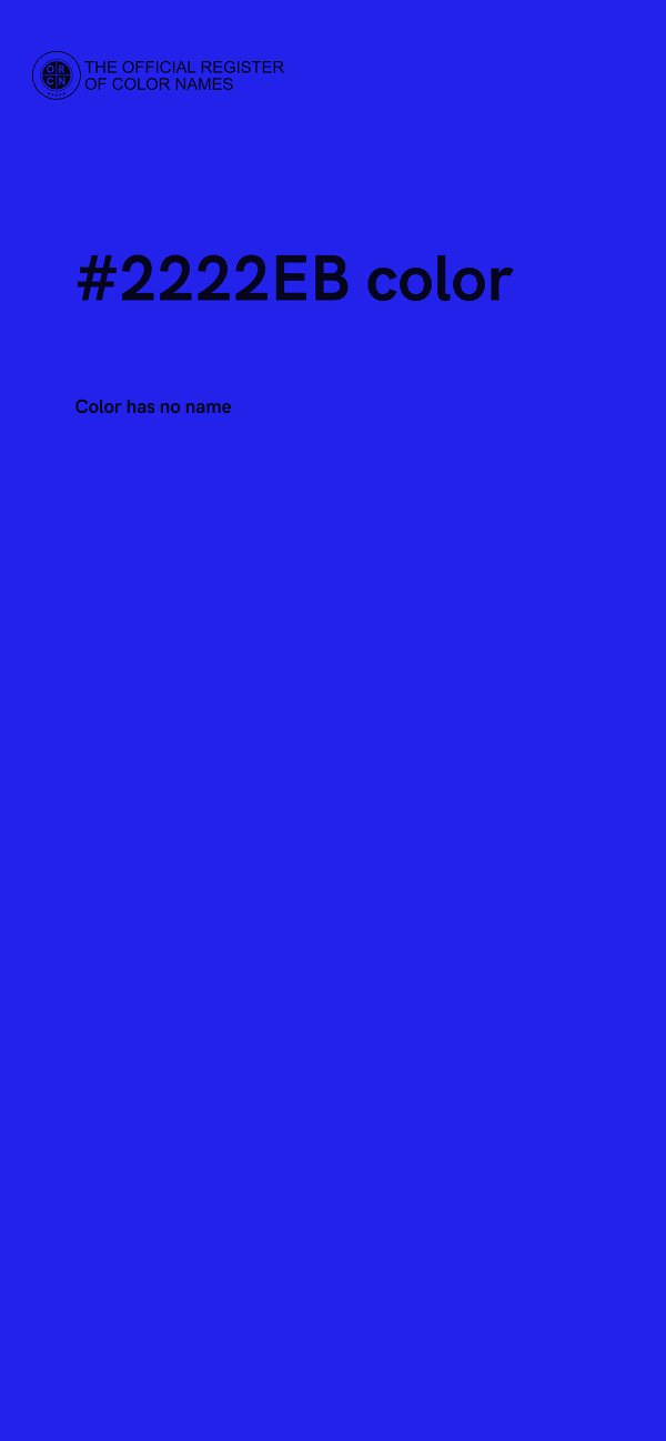 #2222EB color image