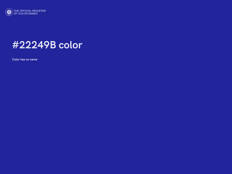 #22249B color image