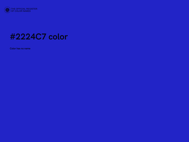 #2224C7 color image