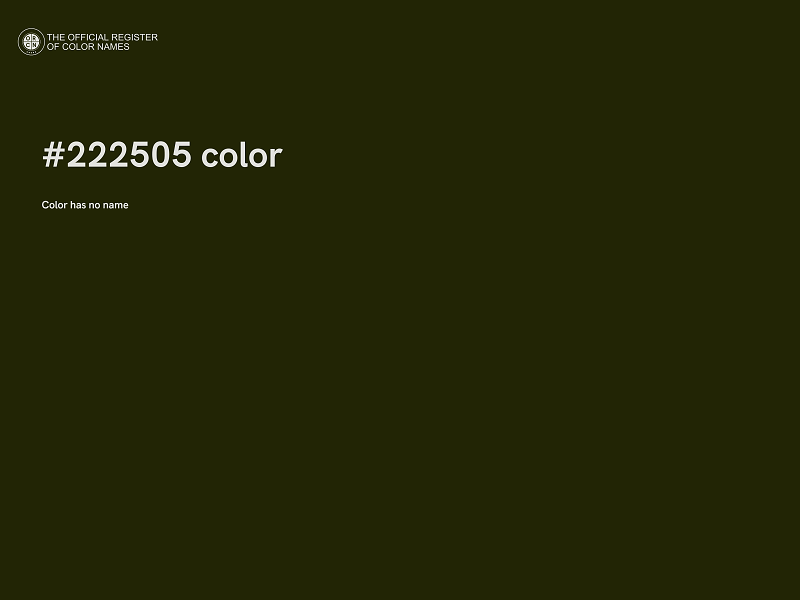 #222505 color image