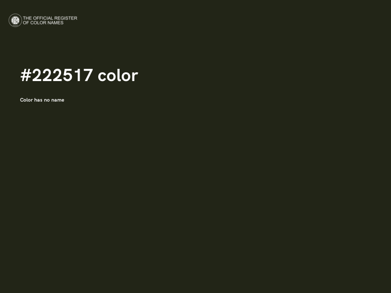 #222517 color image