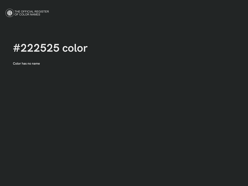 #222525 color image