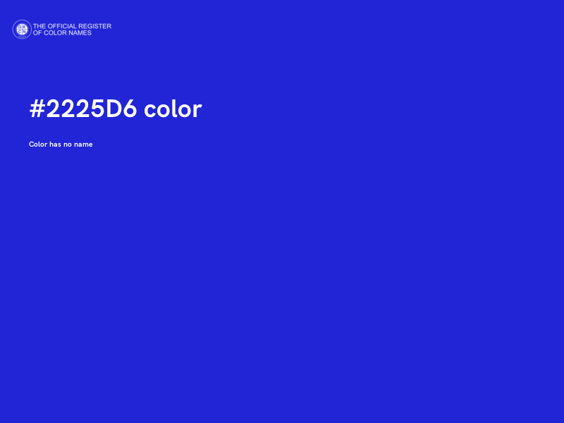 #2225D6 color image