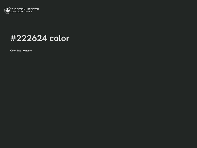 #222624 color image