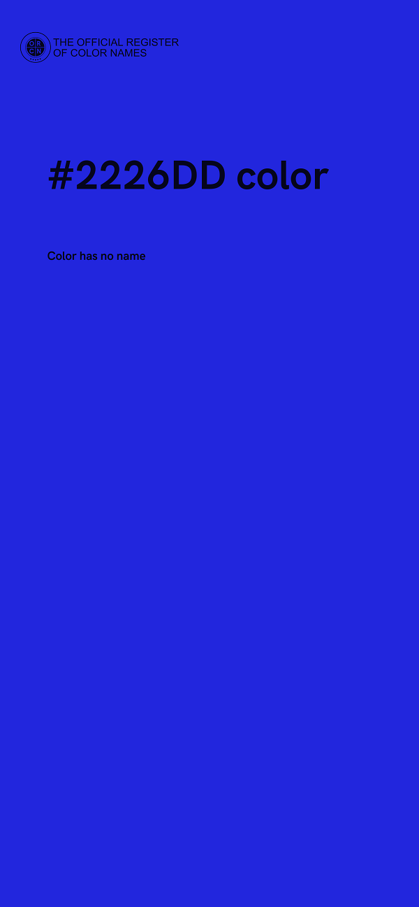 #2226DD color image
