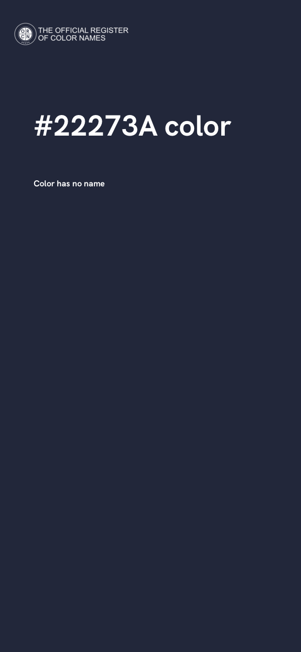 #22273A color image