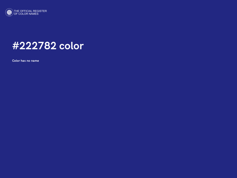 #222782 color image