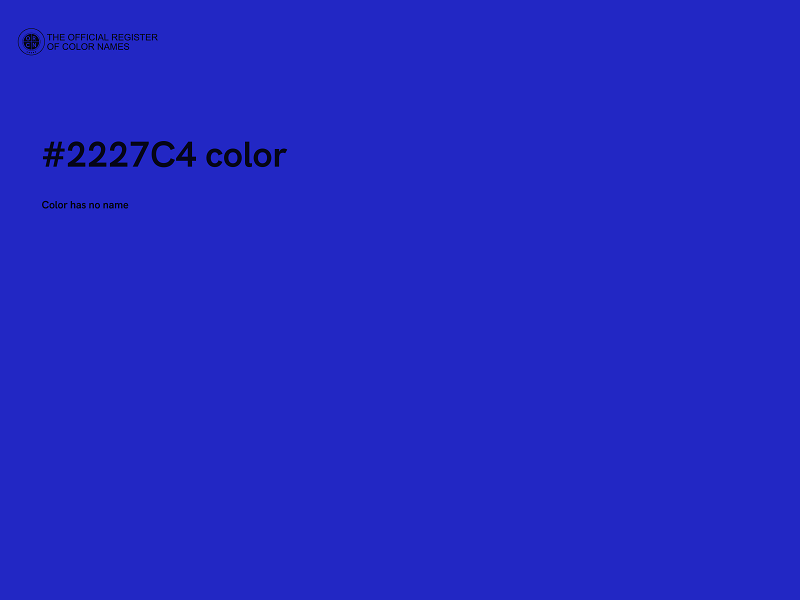 #2227C4 color image