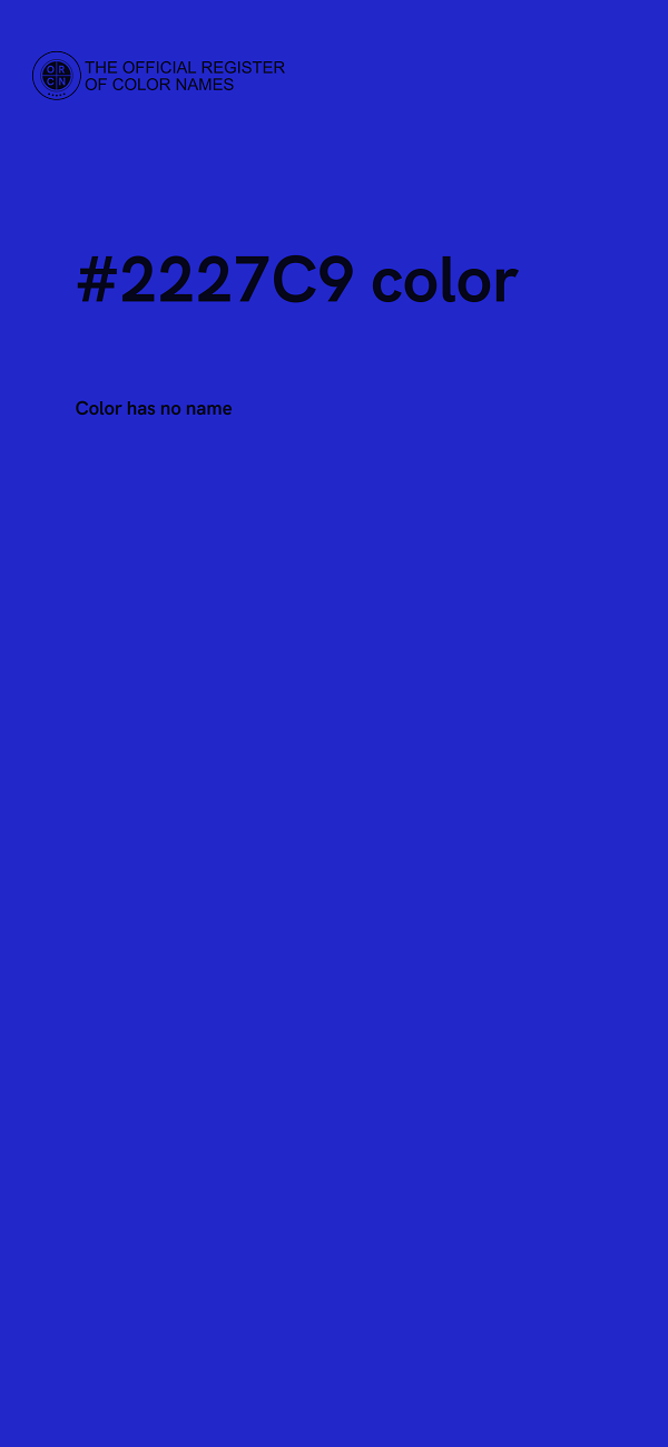 #2227C9 color image
