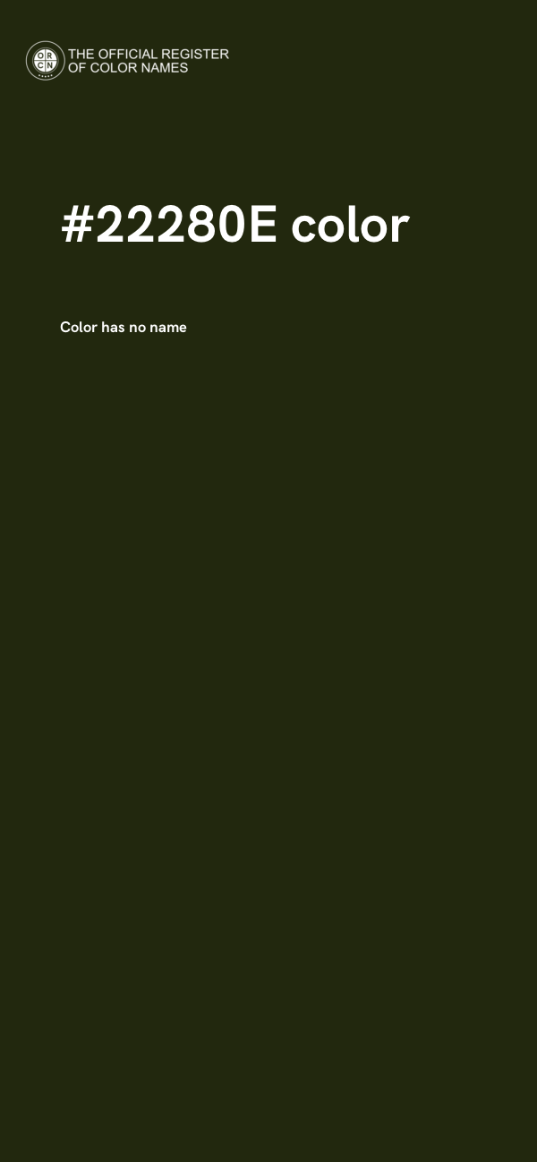 #22280E color image