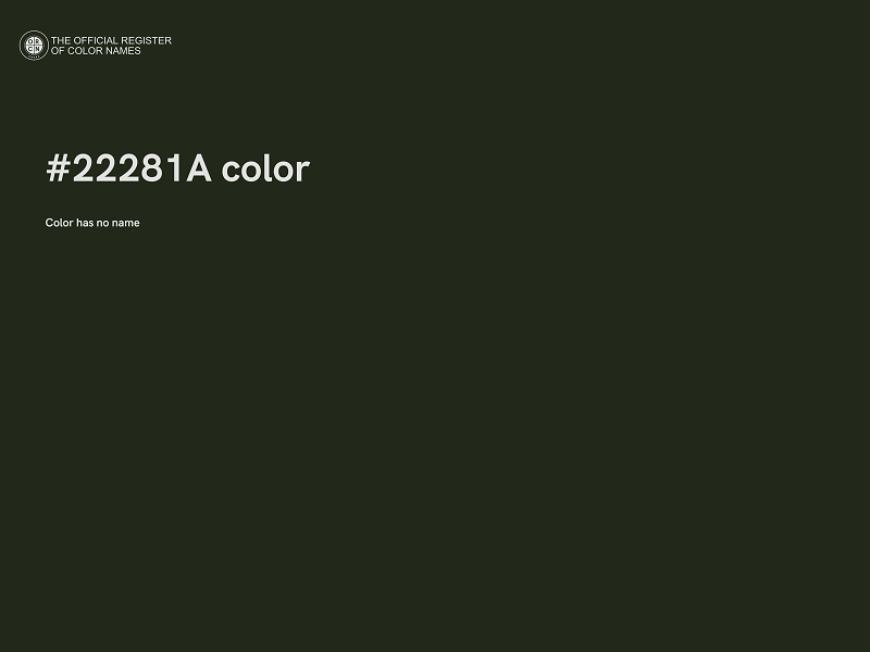 #22281A color image