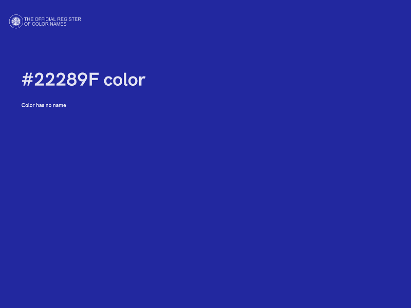 #22289F color image