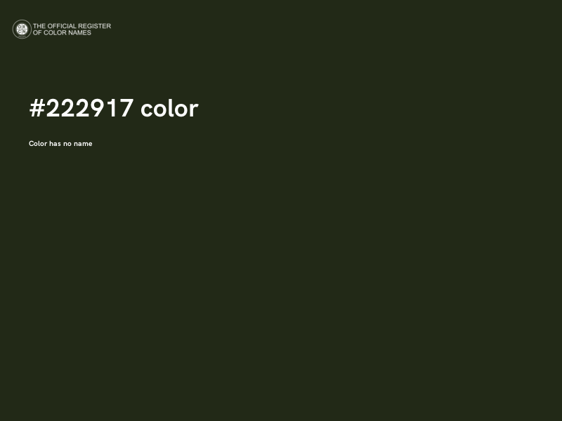 #222917 color image