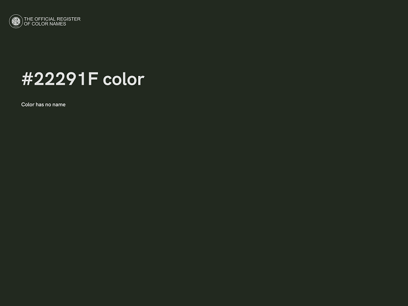 #22291F color image