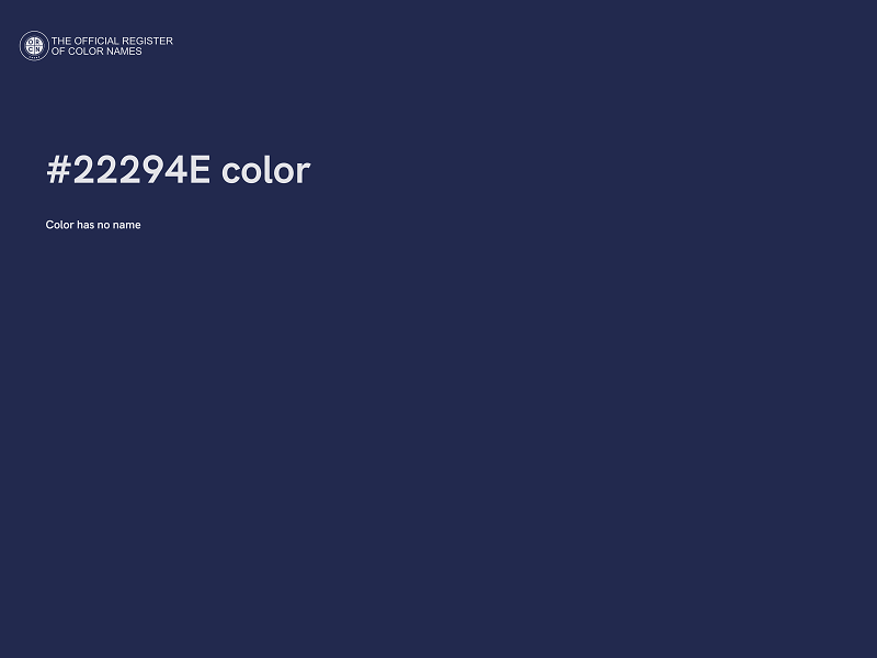 #22294E color image