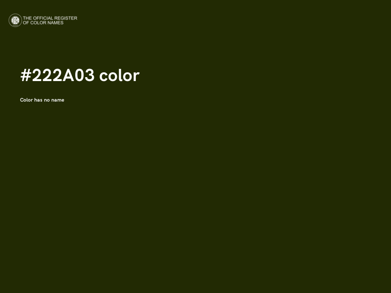 #222A03 color image