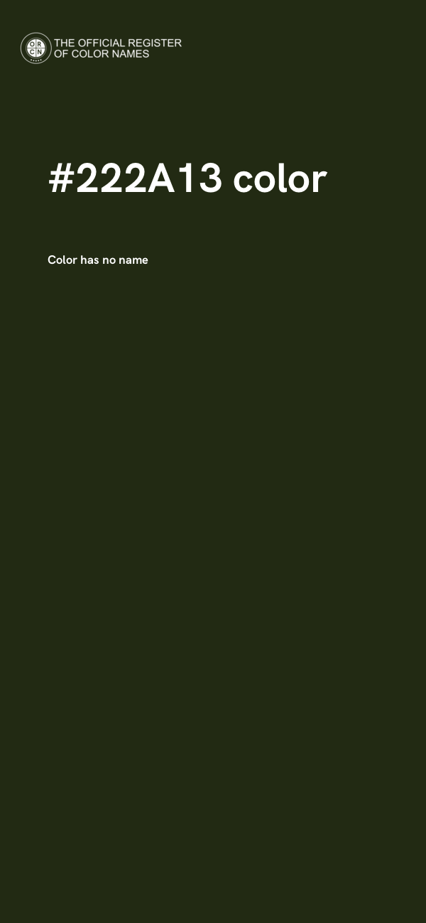 #222A13 color image