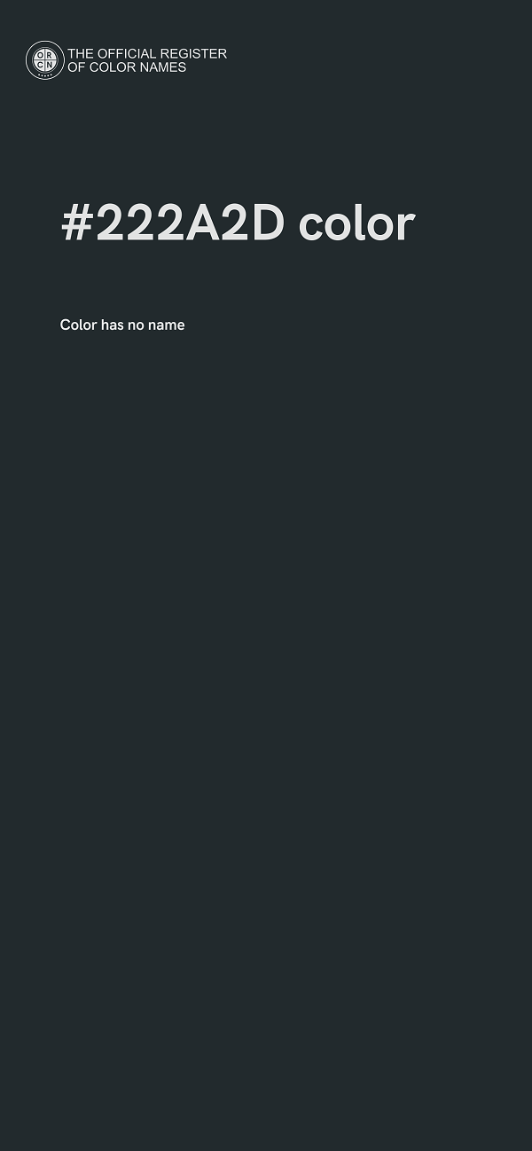 #222A2D color image